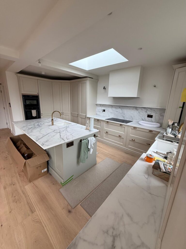 Bespoke kitchen cabinets installed by R3 Carpentry, Acton W3